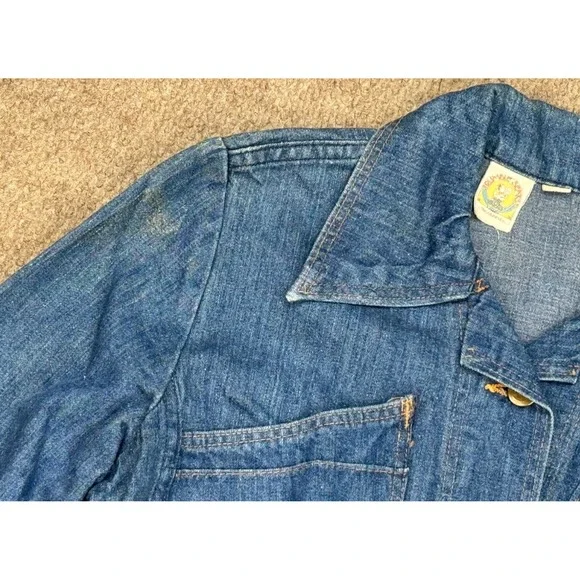 Rumble‎ Seats Rare Vtg Women's Button Up Long Sleeve Soft Denim Jacket Size M - Picture 6 of 15